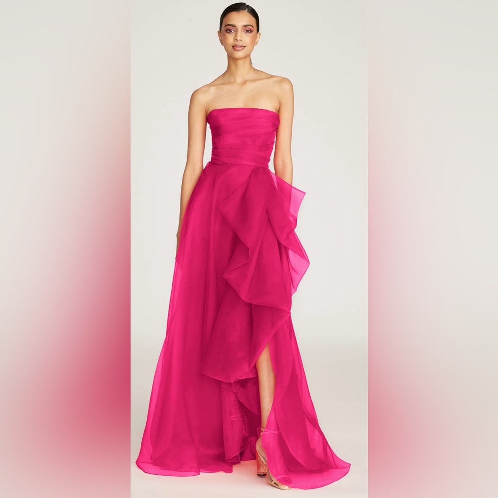 Theia Teresa Size 6 NWT Zinnia Strapless Gown Retails 795.00 Stunning!